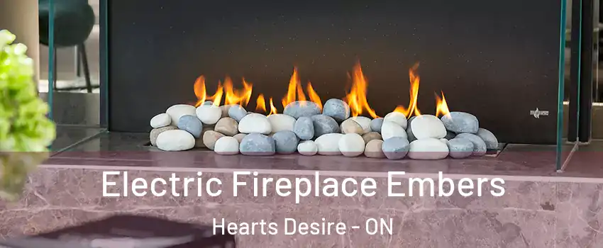  Electric Fireplace Embers Hearts Desire - ON