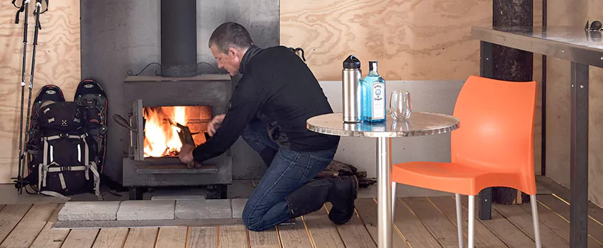 Open Hearth Wood Fireplace Installation in Crystal Beach, ON