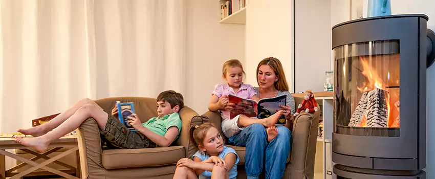 Outdoor Morso Fireplace Broken Screen Replacement in Manotick, Ontario